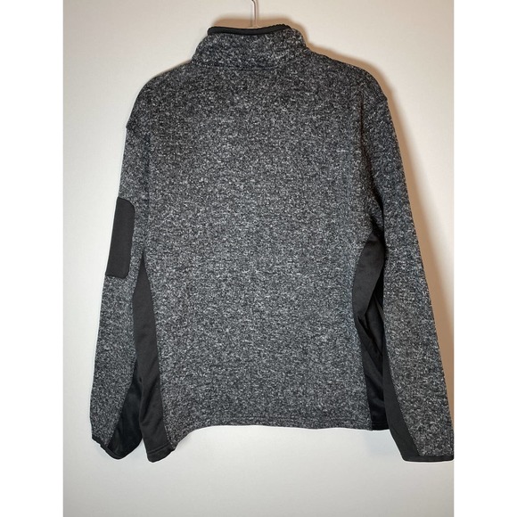 Beverly Hills Polo Club 1/4 Zip Up Soft Gray And Black Jacket Men’s Size L Large - Picture 7 of 8